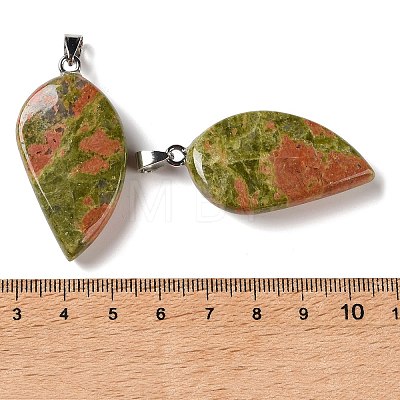 Natural Unakite Pendants GG-CBACB71-05P-08-1