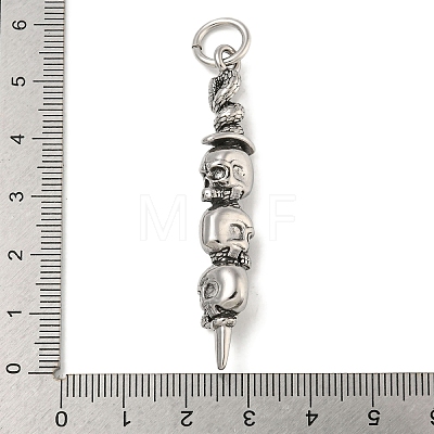 316 Surgical Stainless Steel Big Pendants STAS-Z073-78AS-1