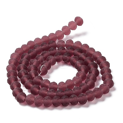 Transparent Glass Beads Strands X1-EGLA-A034-T6mm-MD13-1