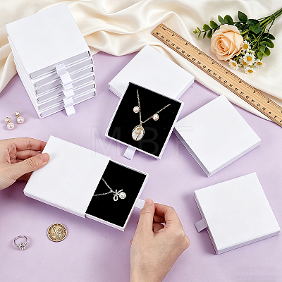 32Pcs Cardboard Jewelry Set Packing Drawer Boxes CON-TW0001-07A-1
