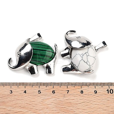 Natural & Synthetic Mixed Stone Pendants G-G112-01P-B-1