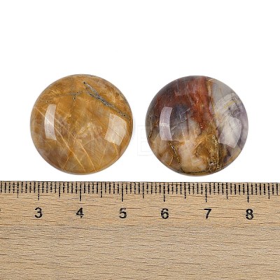 Natural Crazy Agate Cabochons G-H1596-FR-25mm-20-1