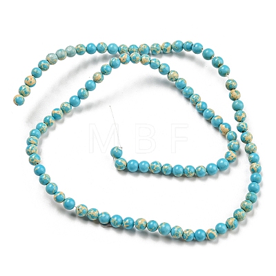 Synthetic Imperial Jasper Dyed Beads Strands G-D077-A01-02J-1