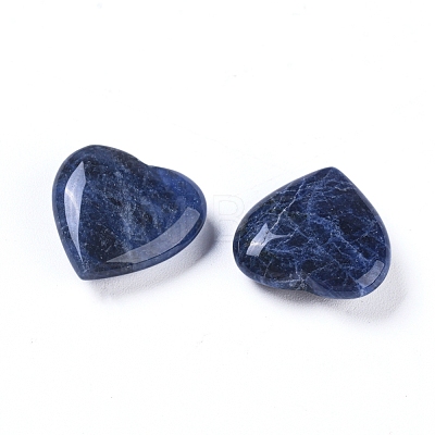 Natural Sodalite Heart Love Stone G-L533-55-1