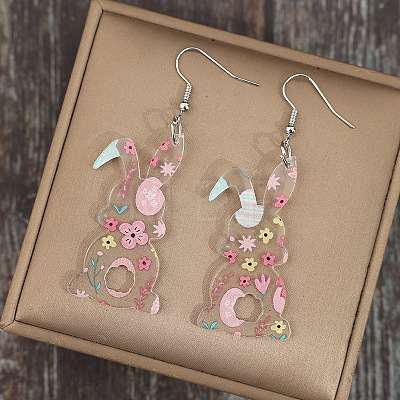 Easter Acrylic Dangle Earrings FS-WGE007A-01-1
