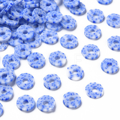 Eco-Friendly Handmade Polymer Clay Beads CLAY-S095-B001-1