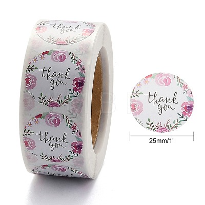 1 Inch Thank You Stickers DIY-P005-D05-1