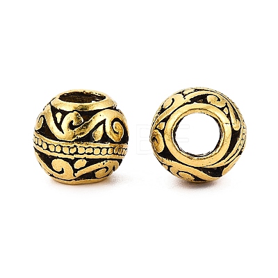Tibetan Style Alloy European Beads FIND-Q121-13AG-1