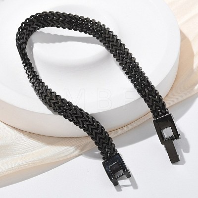 Brass Wheat Chain Bracelets for Women Men KK-P292-22EB-1