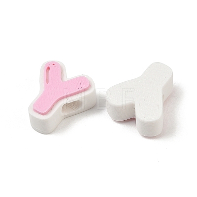 Plastic European Beads PL-CBA02CB-01Y-1