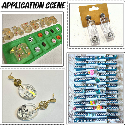 Handmade Polymer Clay Cabochons CLAY-SC0002-98A-1