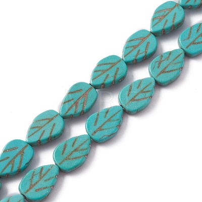 Synthetic Turquoise Beads Strands G-WH0021-03-1