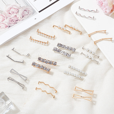 12 Pairs 12 Style Alloy Shoe Lace Decoration FIND-GO0001-09-1