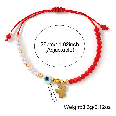 304 Stainless Steel Charm Bracelets PB8493-2-1