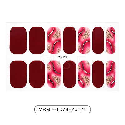 Full Wraps Nail Polish Stickers MRMJ-T078-ZJ171-1