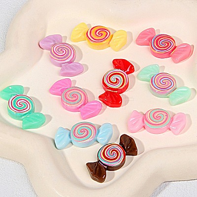 Opaque Resin Ccabochons CRES-I043-06-1