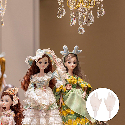 2 Sets Plastic Palm Model DIY-DC0004-35B-1