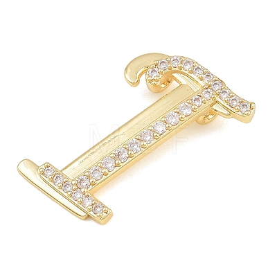 Brass Micro Pave Clear Cubic Zirconia Pendants CU-CBA8481-01G-I-1
