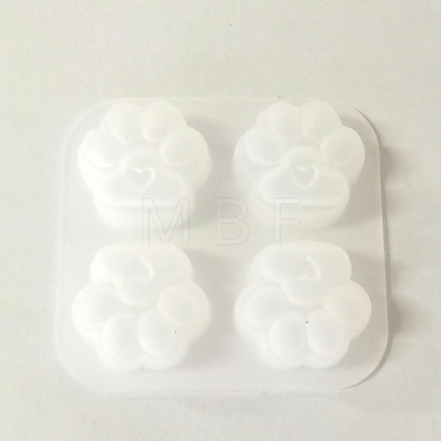 Cat Paw Print DIY Pendant Silicone Molds X-SIMO-PW0001-324A-02-1