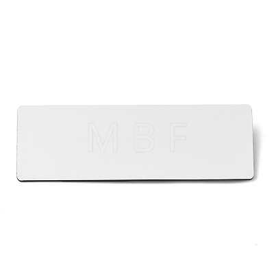 Plastic Blank Name Badge ID Tag with Iron Pins KY-D024-01C-1