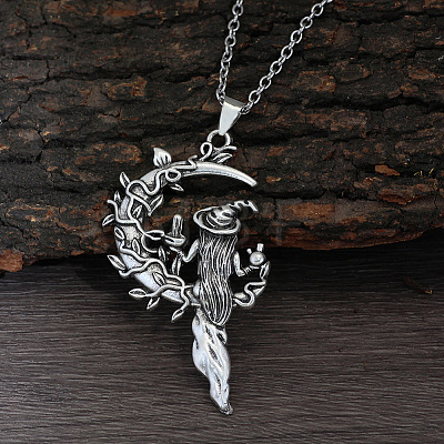Tibetan Style Zinc Alloy Pendant Necklaces for Women FS-WGBD114-02-1