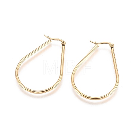 304 Stainless Steel Big Hoop Earrings X-EJEW-L222-13G-1