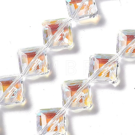 Faceted Glass Beads Strands EGLA-E030-01C-1