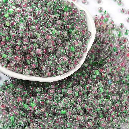 Transparent Inside Colours Glass Seed Beads X1-SEED-A032-04U-1