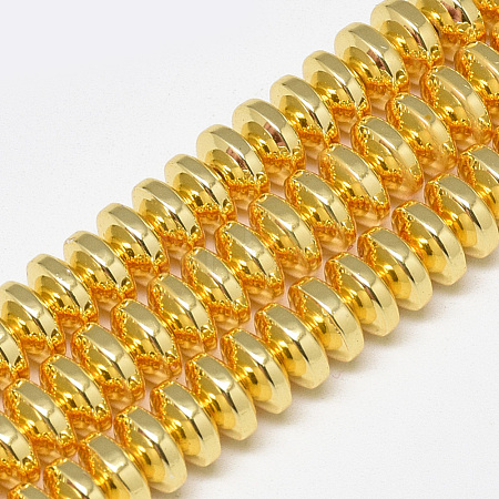 Electroplate Non-magnetic Synthetic Hematite Beads Strands G-Q465-29G-1