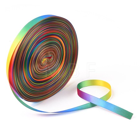 Rainbow Gradient Polyester Ribbon OCOR-G008-01A-1