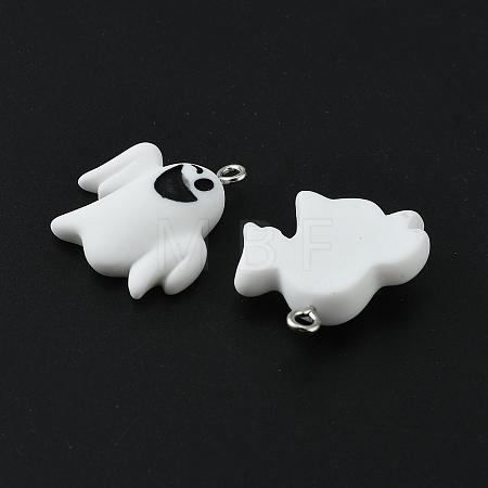 Halloween Themed Opaque Resin Pendants RESI-CJC0006-028C-1