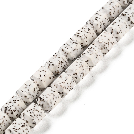 Imitation Bodhi Glazed Porcelain Beads Strands PORC-H011-03-1