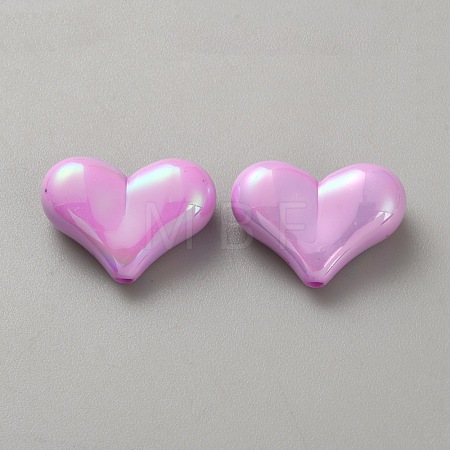 10Pcs Opaque Acrylic Beads SACR-WH0008-020F-1