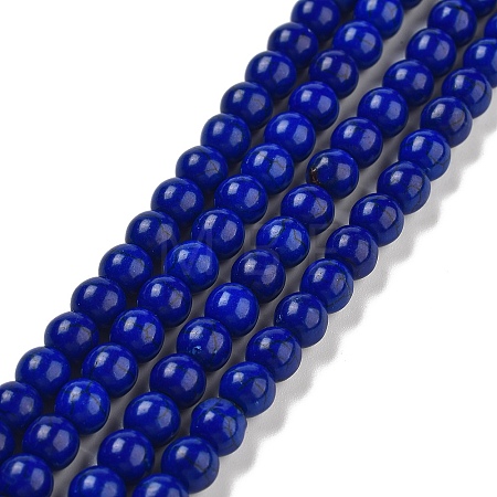 Synthetic Turquoise Beads Strands TURQ-G106-6mm-02L-1