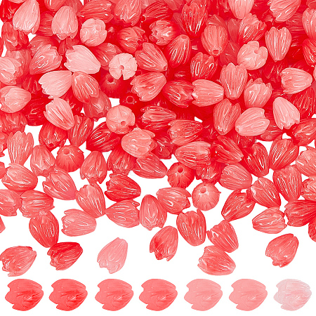 200Pcs Dyed Synthetic Coral Beads CORA-SP0001-22A-1