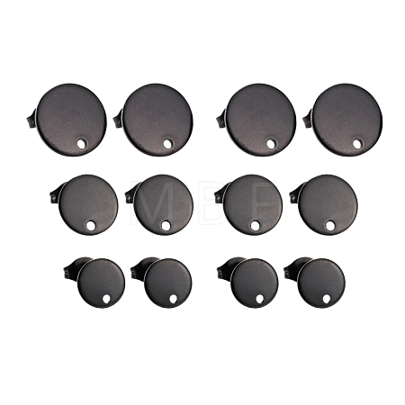 24Pcs 3 Size304 Stainless Steel Stud Earring Findings STAS-ZZ0001-06EB-1