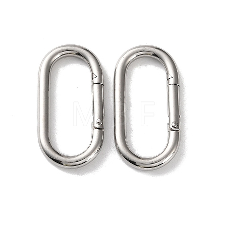 304 Stainless Steel Spring Gate Clasps STAS-A193-01P-1