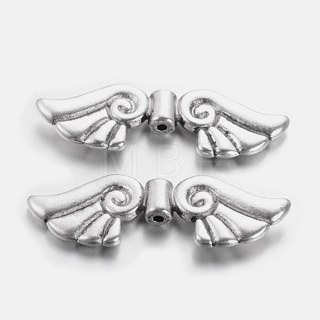 Tibetan Style Alloy Beads TIBEB-4993-AS-RS-1