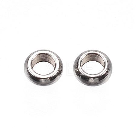 Tarnish Resistant 201 Stainless Steel Spacer Beads STAS-D448-030P-1
