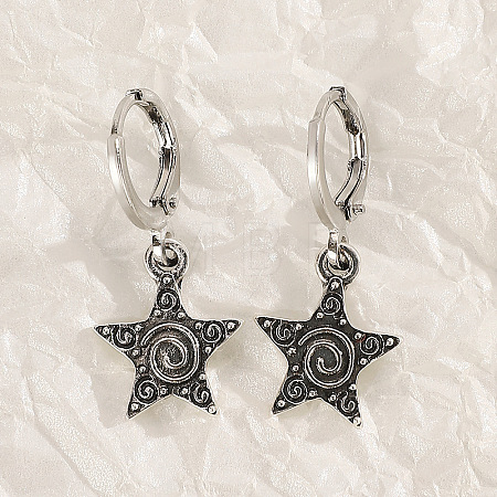 Alloy Enamel Hoop Earrings FS-WGBA760-05-1