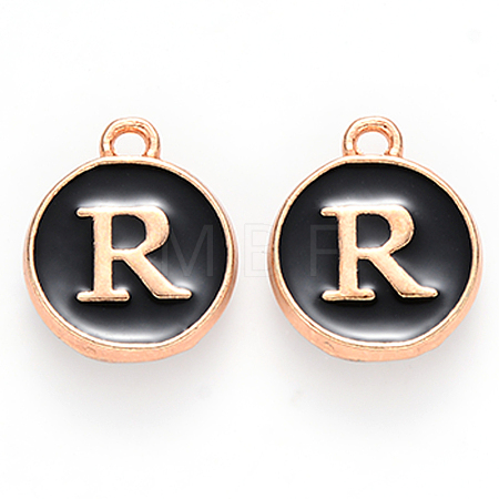 Golden Plated Alloy Charms X-ENAM-S118-02R-1