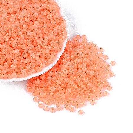 6/0 Transparent Inside Colours Glass Seed Beads SEED-N008-08R-1