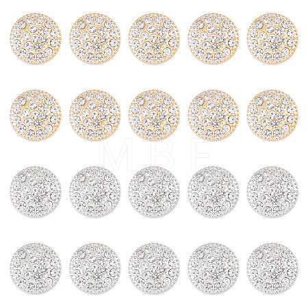 20Pcs 2 Colors 1-Hole ABS Plastic Shank Buttons BUTT-HY0001-06-1