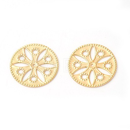 Brass Filigree Joiners Links X-KK-F772-13G-1