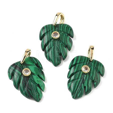 Synthetic Malachite Pendants GG-CBA105B-01B-G-1