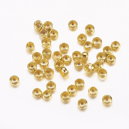 Brass Crimp Beads X-J0JMN012-1