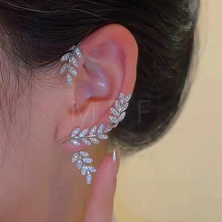 Alloy Rhinestone Cuff Earrings FS-WGFB378-14-1