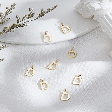 8Pcs Brass Charms KK-LP0001-85D-1