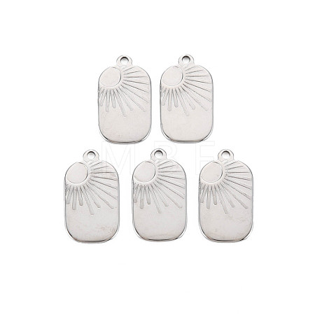 Non-Tarnish 201 Stainless Steel Pendants STAS-S119-147P-1