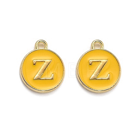Golden Plated Alloy Enamel Charms ENAM-Q437-13Z-1